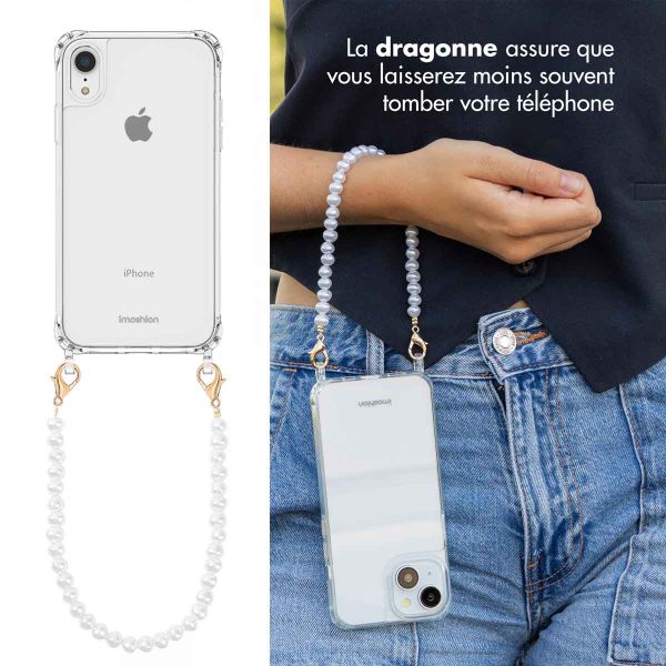 imoshion Coque avec cordons de téléphone Apple iPhone Xr - Perles