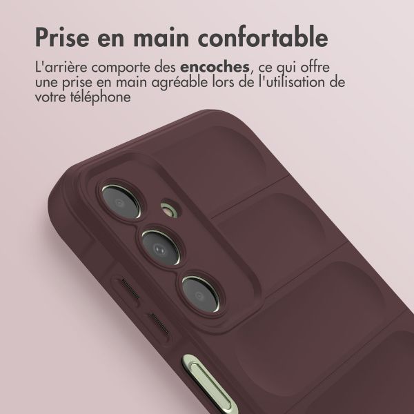 imoshion Coque arrière EasyGrip Samsung Galaxy A25 (5G) - Aubergine