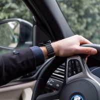 imoshion Bracelet en cuir magnétique  - Connexion universelle 20 mm - Noir