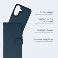 imoshion Étui portefeuille luxe 2-en-1 amovible Samsung Galaxy A37 (5G) - Bleu