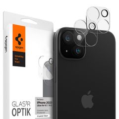 Spigen GLAStR EZ Fit Optik Protection d'objectif de caméra (pack de 2) Apple iPhone 15 / 15 Plus - Crystal Clear
