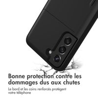 imoshion Coque arrière avec porte-cartes Samsung Galaxy S22 - Noir