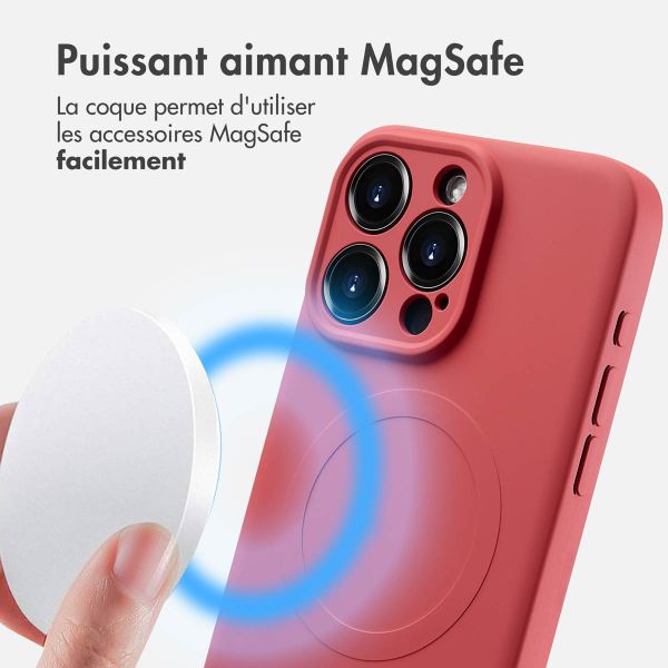 imoshion Coque Couleur avec MagSafe iPhone 15 Pro Max - Dusty Rose