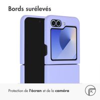 Accezz Coque Liquid Silicone Samsung Galaxy Z Flip 6 - Violet