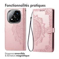 imoshion Etui de télephone Mandala Xiaomi Poco X7 - Rose Doré