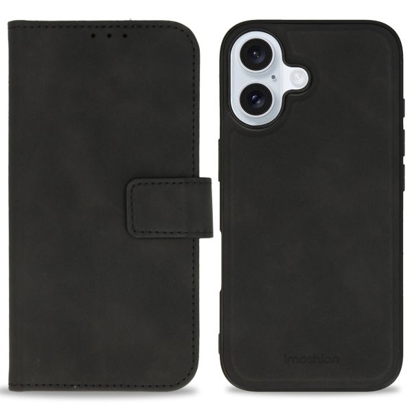 imoshion Etui de télephone luxe 2-en-1 amovible Apple iPhone 16 - Noir