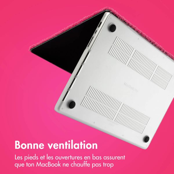 imoshion Teddy Hard Cover Apple MacBook Pro 14 pouces (2021 / 2023 M3 chip / 2024 M4 chip / 2025 M5 chip) - Hot Pink