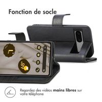 imoshion Étui de téléphone portefeuille Luxe Google Pixel 7a - Noir