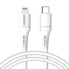 Accezz Câble Lightning vers USB-C - Certifié MFi - 1 mètre - Blanc