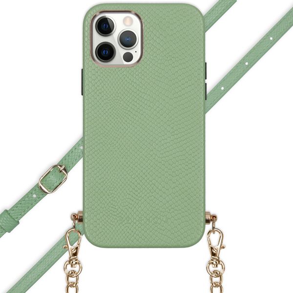 Selencia Coque Aina Serpent avec corde iPhone 12 (Pro) - Vert