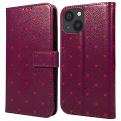 imoshion Étui de télephone portefeuille Design Apple iPhone 13 - Crush Check Coral Dust