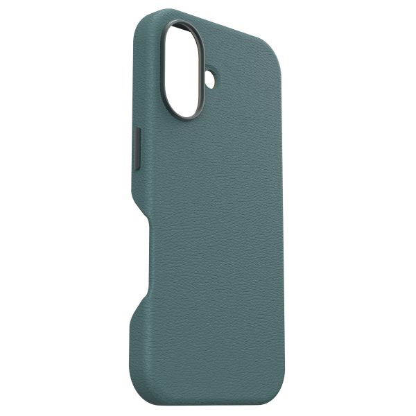 OtterBox Coque en cuir de cactus Symmetry MagSafe iPhone 16 - Juniper Sprig