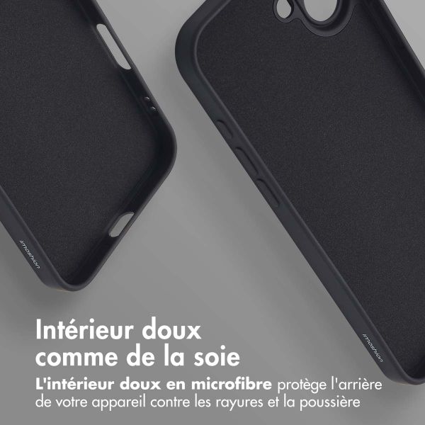 imoshion Coque Couleur avec MagSafe iPhone 16 Plus - Noir