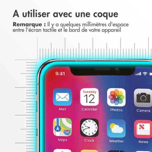 Accezz Protection d'écran en verre trempé Apple iPhone 11 Pro / Xs / X