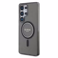 Guess Coque MagSafe IML Glitter Gradient Samsung Galaxy S25 Ultra - Noir