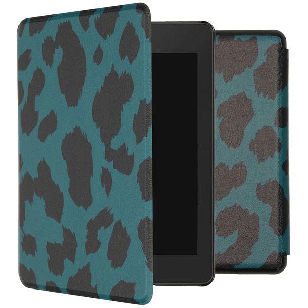 imoshion ﻿Design Slim Hard Sleepcover Amazon Kindle Paperwhite 4 (2018) - Green Leopard