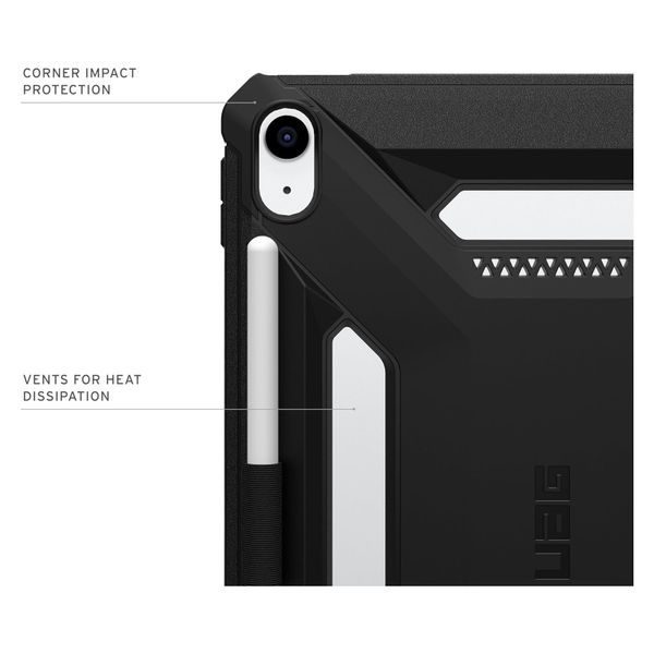 UAG Coque arrière Scout LT Apple iPad 11 (2025) 11 pouces A16 / iPad 10 (2022) 10.9 pouces - Black