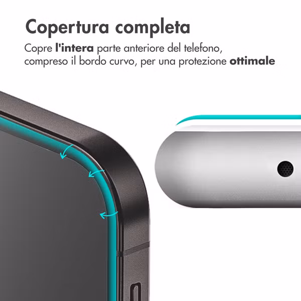 Accezz Protection d'écran en verre trempé Full Cover Apple iPhone 15 Pro