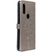 Etui de téléphone portefeuille Mandala Motorola One Vision