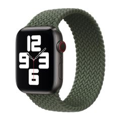 Apple Bracelet Solo tressé Apple Watch | 38/40/41/42 mm - Taille 2 - Inverness Green