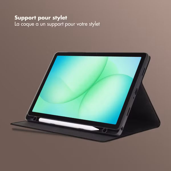 Selencia Coque tablette Riva Samsung Galaxy Tab A11 Plus - Noir