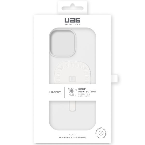 UAG Coque Lucent 2.0 MagSafe iPhone 14 Pro Max - Marshmallow