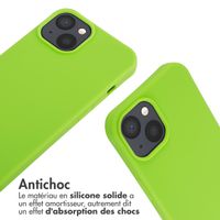 imoshion Coque en silicone avec cordon Apple iPhone 14 - Fluor Groen