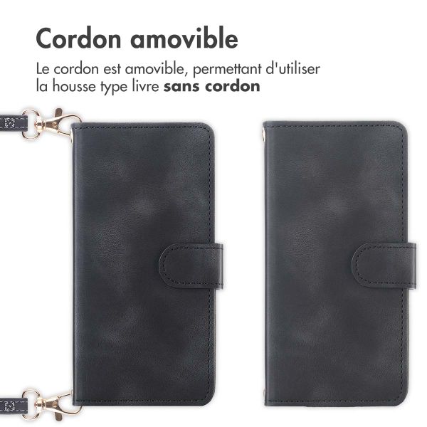 imoshion Etui de télephone portefeuille avec cordon Samsung Galaxy A15 (5G/4G) - Noir