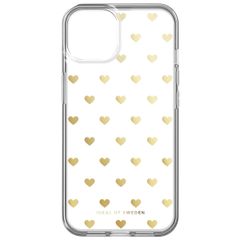 iDeal of Sweden Coque Clear iPhone 14 - Golden Hearts