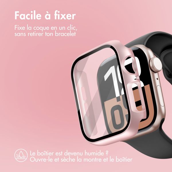 imoshion Coque rigide à couverture complète Apple Watch 10 / 11 - 42 mm - Rose Gold