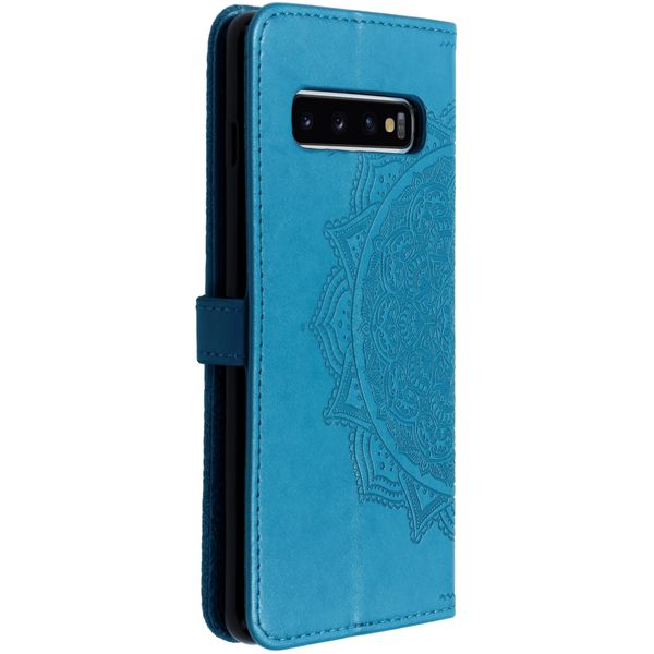 Etui de téléphone portefeuille Mandala Samsung Galaxy S10