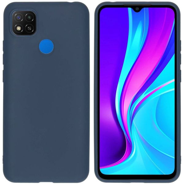 imoshion Coque Couleur Xiaomi Redmi 9C - Bleu foncé