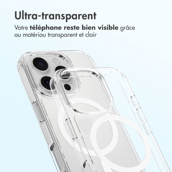Accezz Coque arrière Xtreme Impact avec MagSafe Apple iPhone 16 Pro - Transparent