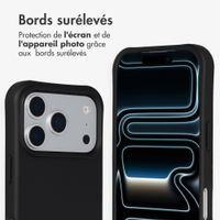 imoshion Coque arrière Color avec cordon amovible et MagSafe Apple iPhone 17 Pro Max - Noir