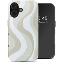 Selencia Coque arrière Vivid avec MagSafe Apple iPhone 17 - Desert Waves Beige