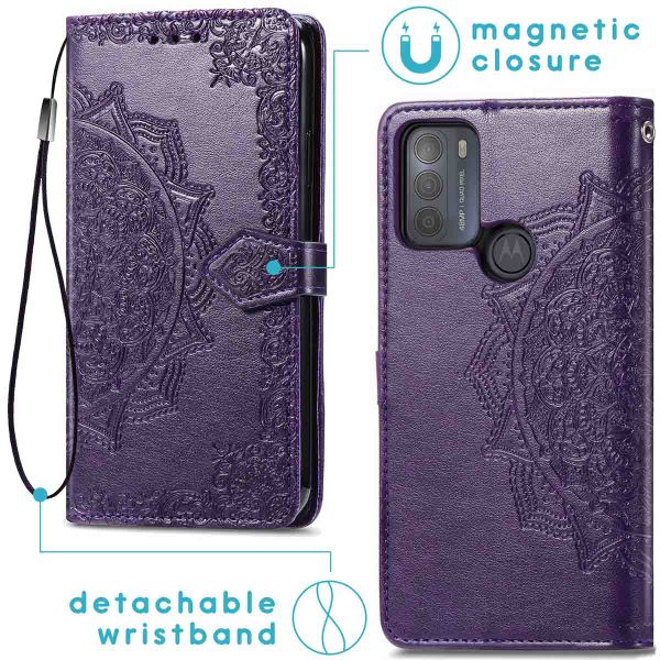 imoshion Etui de téléphone portefeuille Motorola Moto G50 - Violet