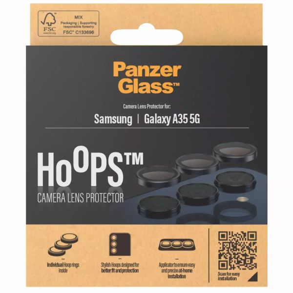 PanzerGlass Protection Caméra Hoops Optic Rings Samsung Galaxy A35 - Black