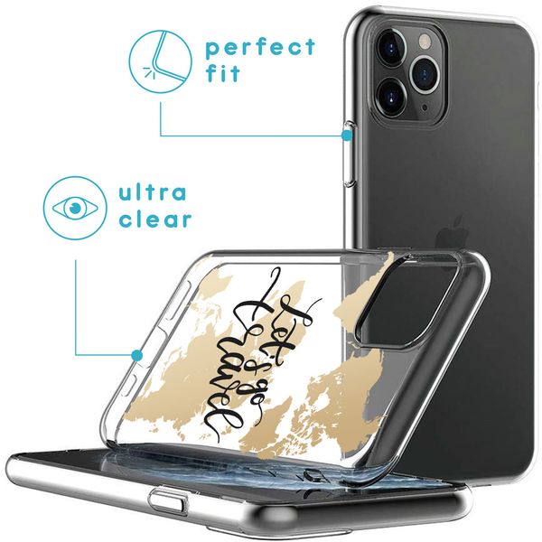 imoshion Coque Design iPhone 11 Pro - Let's Go Travel / Noir