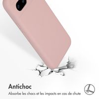 Accezz Coque Liquid Silicone Google Pixel 8a - Rose