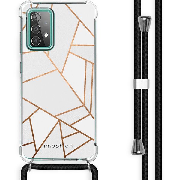 imoshion Coque Design avec cordon Samsung Galaxy A52(s) (5G/4G) - White Graphic