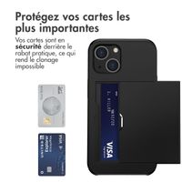 imoshion Coque arrière avec porte-cartes iPhone 14 - Noir