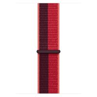 Apple Bracelet Sport Loop Apple Watch Series 1 t/m 11 / SE / Ultra (44/45/46/49 mm) - Black / Red