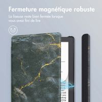 imoshion Design Slim Hard Case Sleepcover Pocketbook Verse Lite - Black Marble