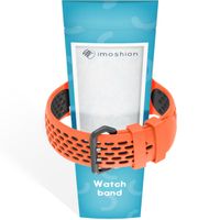 imoshion ﻿Boucle de bracelet de sport en silicone Apple Watch Series 1 á 9 / SE (38/40/41 mm) | Series 10 (42 mm) - Orange / Noir