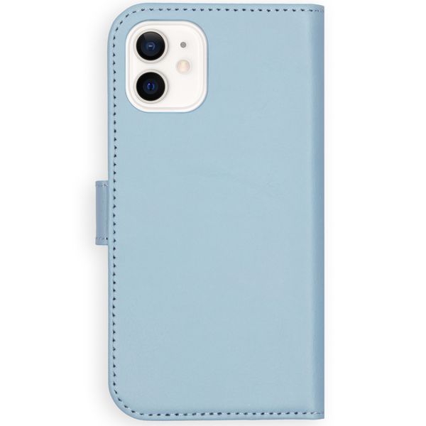 Selencia Étui portefeuille en cuir véritable Apple iPhone 12 Mini - Air Blue