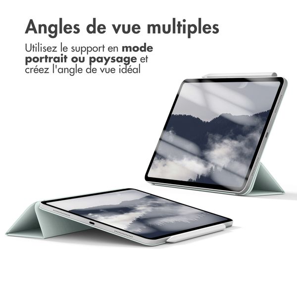 imoshion Magnetic etui de téléphone portefeuille Apple iPad Air 11 pouces (2025) M3 / (2024) M2 / Air 5 (2022) / Air 4 (2020) - Vert clair
