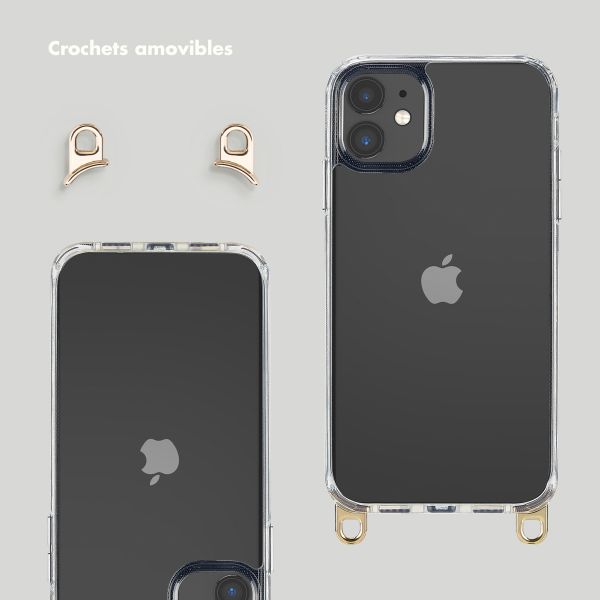 Selencia Coque avec crochets amovibles iPhone 11 - Transparent