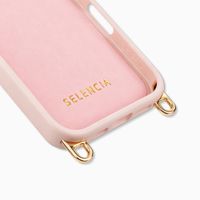 Selencia Coque arrière Rivièra avec MagSafe avec crochets amovibles Apple iPhone 16 Pro - Sorbet Pink