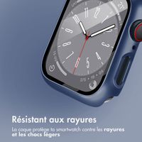 imoshion Coque rigide à couverture complète Apple Watch 7 / 8 / 9 - 45 mm - Bleu foncé