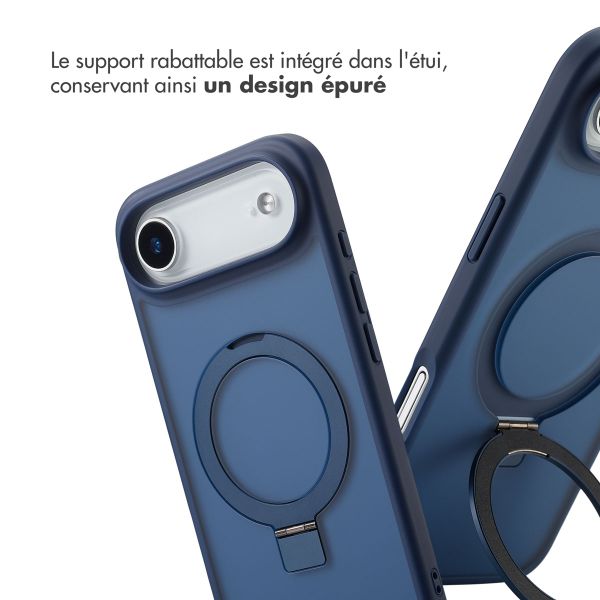 Accezz Coque Ring Stand avec MagSafe Apple iPhone Air - Bleu